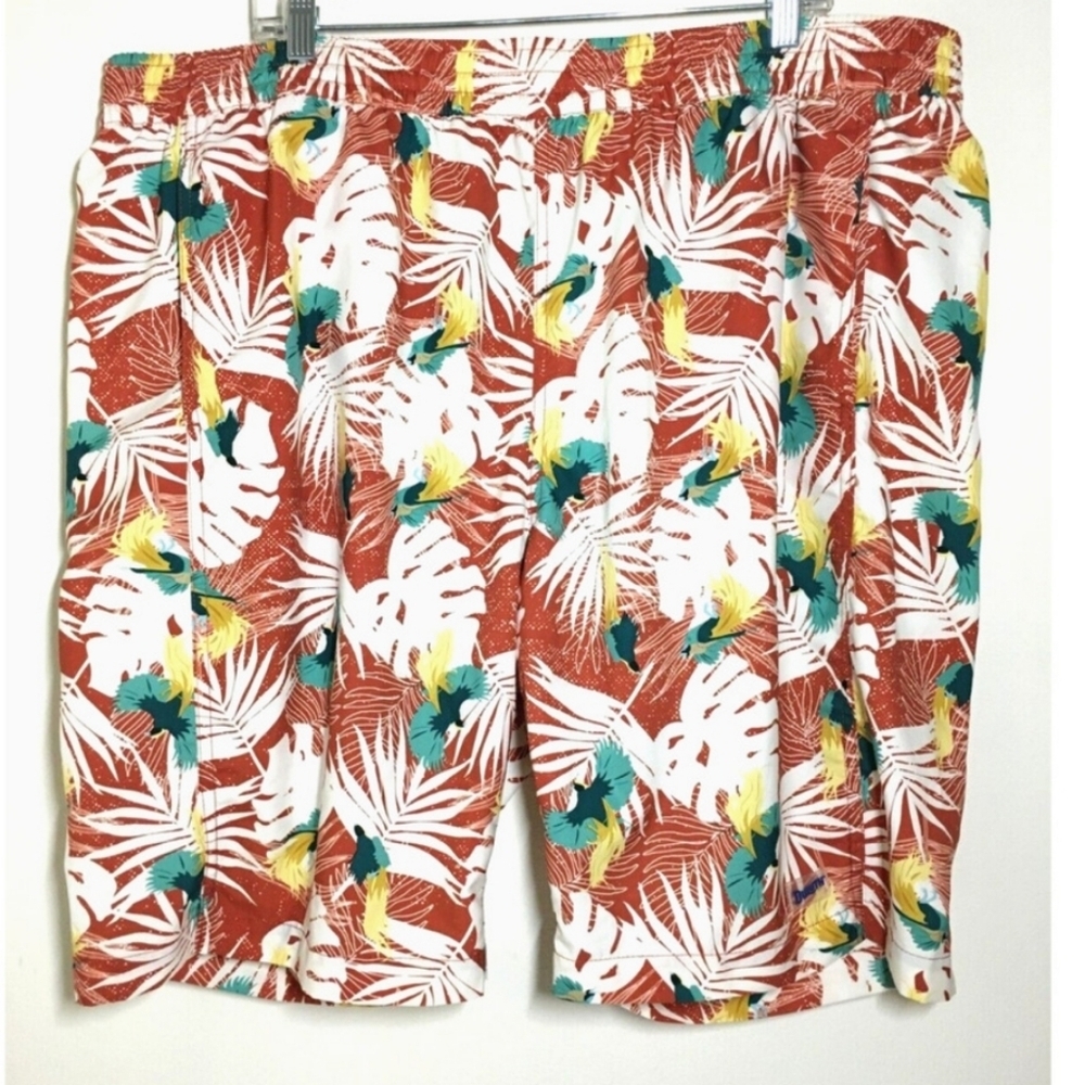 Duluth Pier Genius 9" Swim Trunks With Buck Naked Liner 3XL NWT